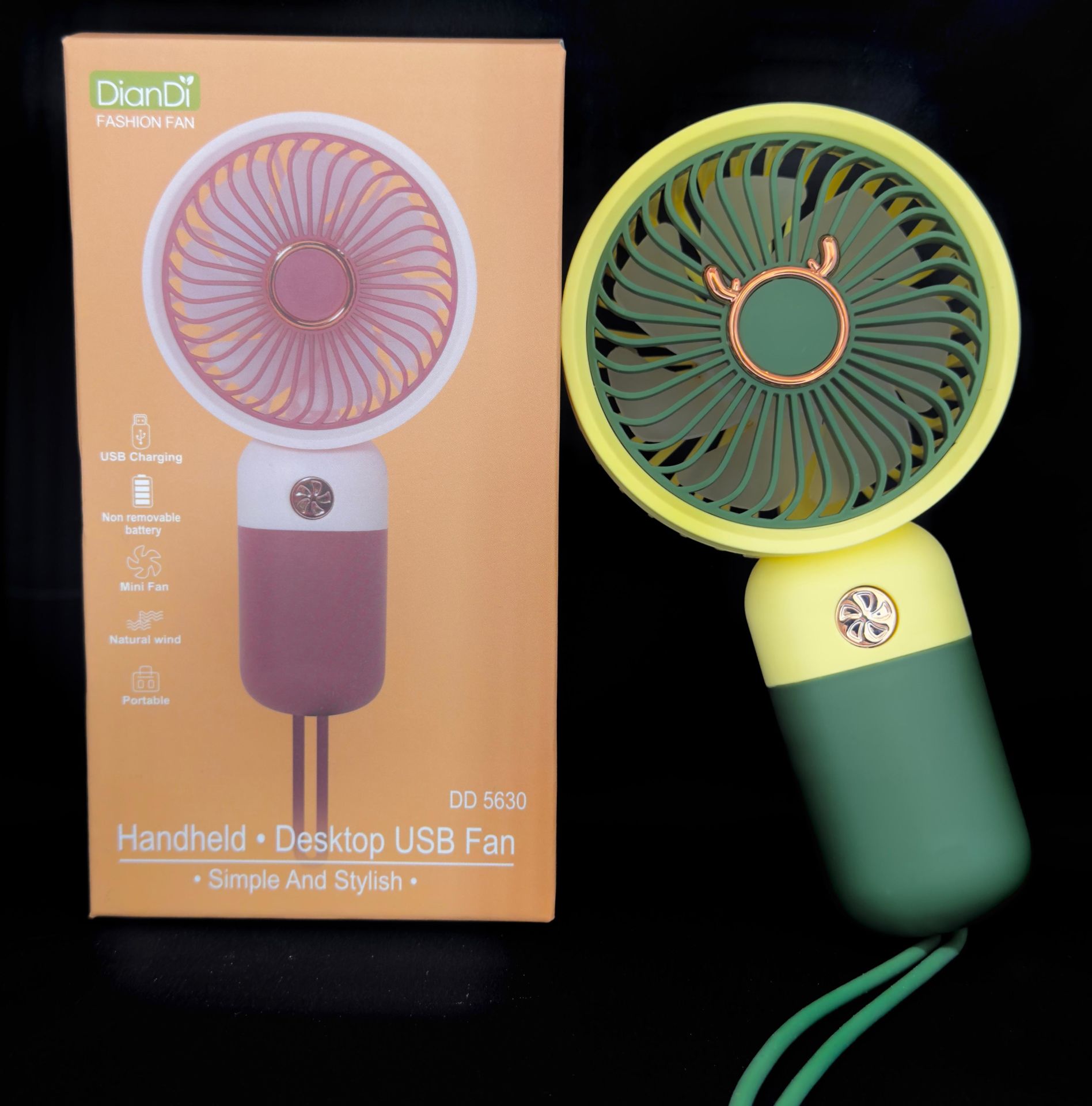 Mini Fan Masaüstü Taşınabilir Telefon Stantlı El Fan