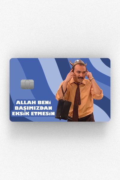 Burhan Altıntop Tasarımlı Kredi Kartı Kaplama Stickeri Papara, Tosla, Kredi Kartı Için Uyumlu