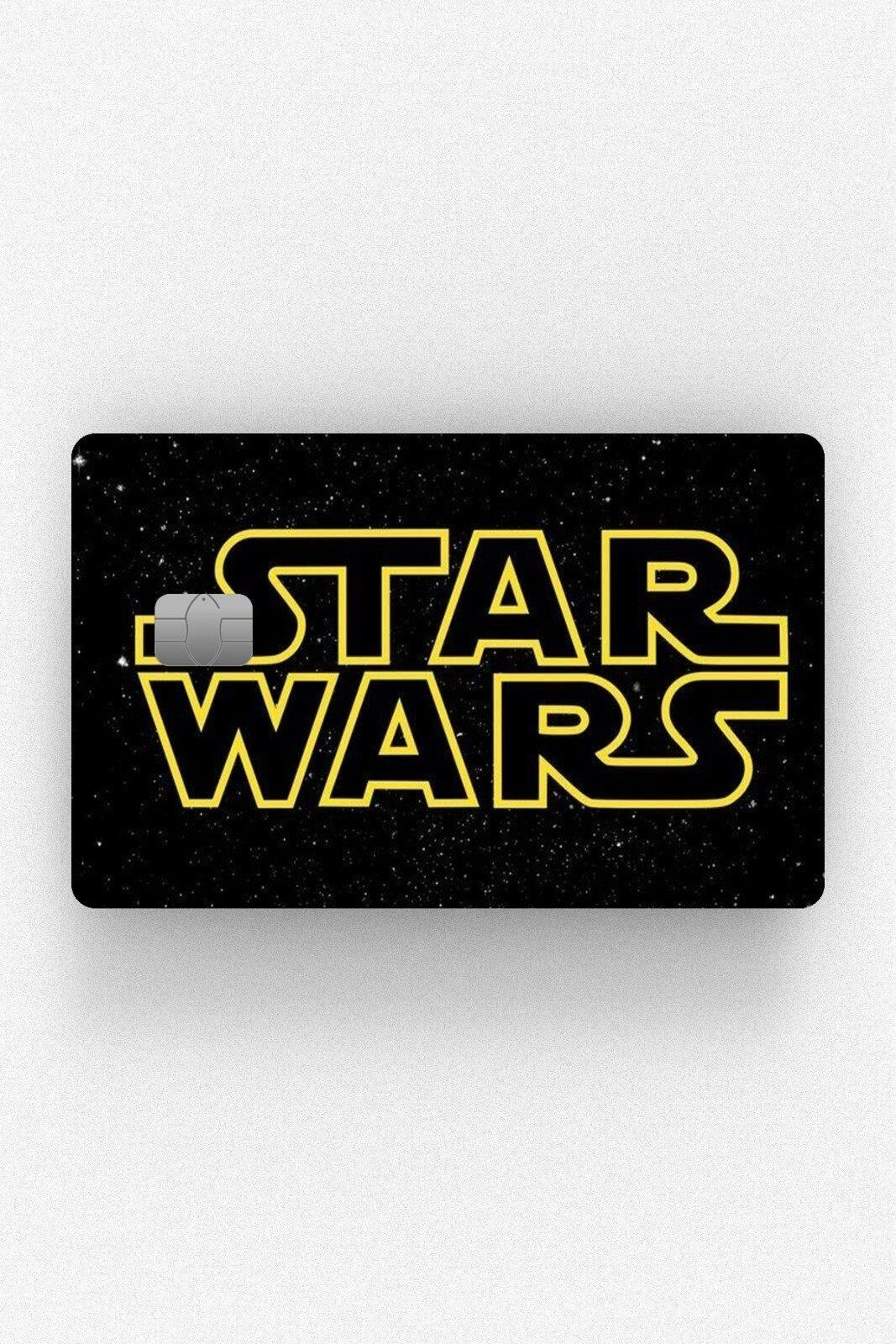 Star Wars Tasarımlı Kredi Kartı Kaplama Stickeri Papara, Tosla, Kredi Kartı Için Uyumlu