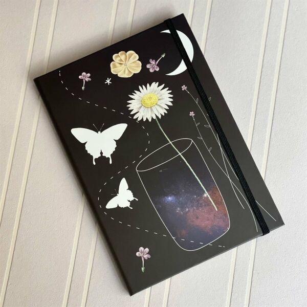Papatya Tasarımlı Lastikli Defter