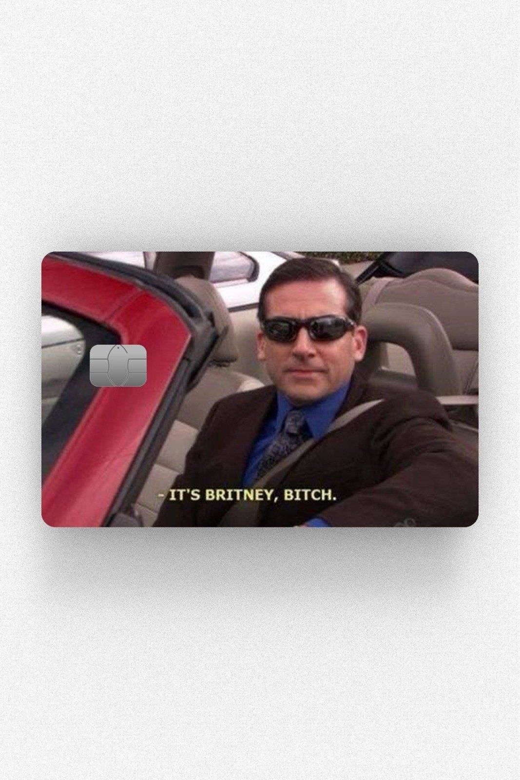 The Office Suprise Bitch Kredi Kartı Kaplama Stickeri Papara, Tosla, Kredi Kartı Için Uyumlu