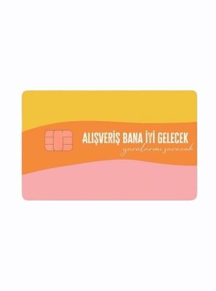 Alışveriş İyi Gelecek Kredi Kartı Kaplama Stickeri Papara, Tosla, Kredi Kartı Için Uyumlu