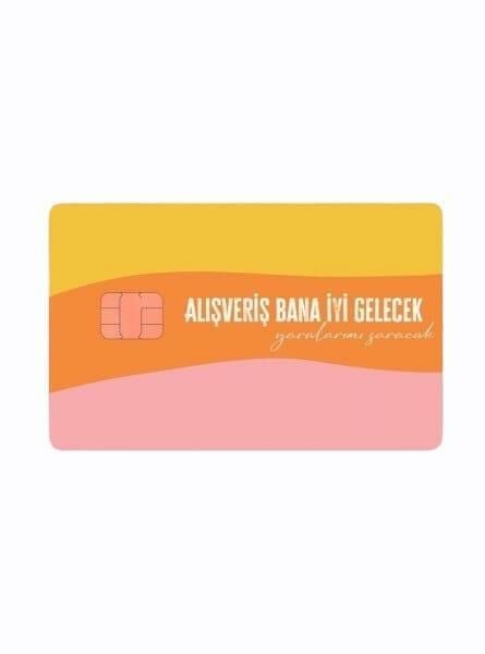 Alışveriş İyi Gelecek Kredi Kartı Kaplama Stickeri Papara, Tosla, Kredi Kartı Için Uyumlu