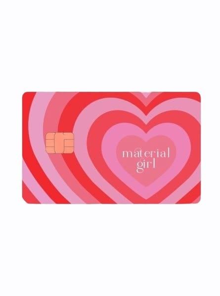 Material Girl Kredi Kartı Kaplama Stickeri Papara, Tosla, Kredi Kartı Için Uyumlu