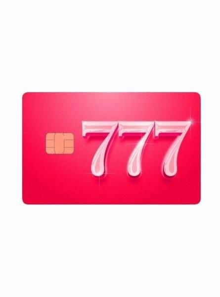 777 Kredi Kartı Kaplama Stickeri Papara, Tosla, Kredi Kartı Için Uyumlu