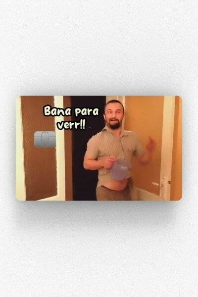 Bana Para Ver Kredi Kartı Kaplama Stickeri Papara, Tosla, Kredi Kartı Için Uyumlu