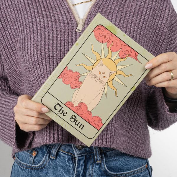 The Sun Tasarımlı Lastikli DefterTasarımlı Lastikli Defter