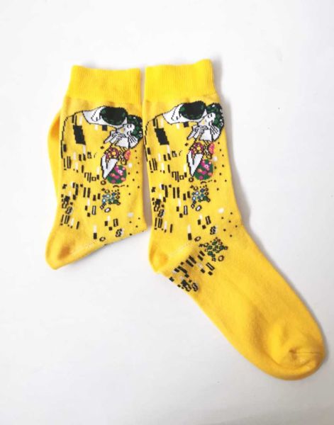 Gustav Klimt The Kiss Tasarımlı Çoraplar
