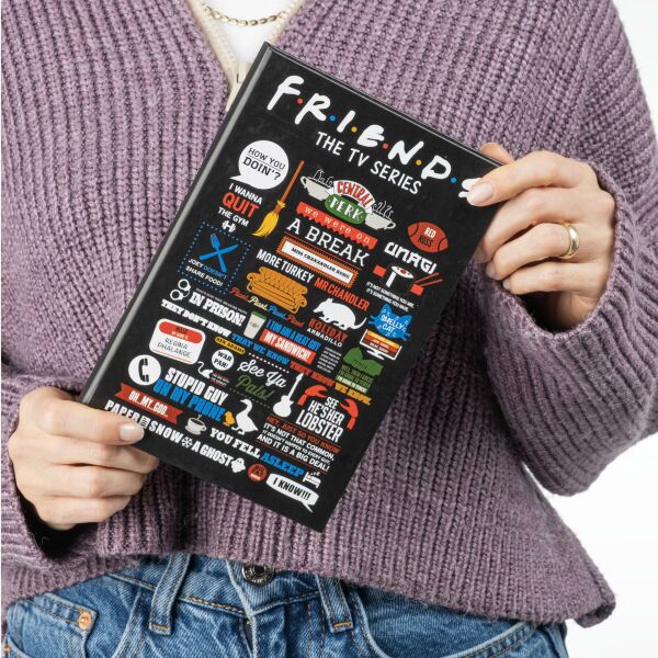 Friends Tasarımlı Lastikli Defter