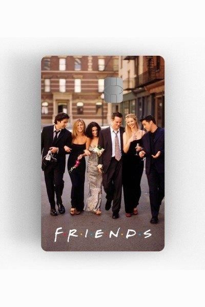 Poster Friends Kredi Kartı Kaplama Stickeri Papara, Tosla, Kredi Kartı Için Uyumlu