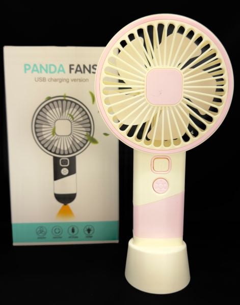Pembe  Masaüstü Taşınabilir El Fan