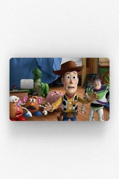 Toy Story Kredi Kartı Kaplama Stickeri Papara, Tosla, Kredi Kartı Için Uyumlu