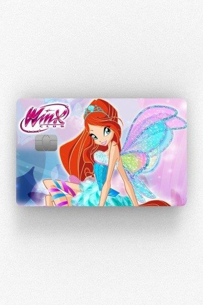 Winx Bloom Kredi Kartı Kaplama Stickeri Papara, Tosla, Kredi Kartı Için Uyumlu