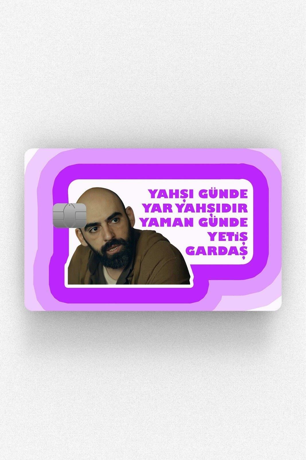 Gibi Yetiş Gardaş Kredi Kartı Kaplama Stickeri Papara, Tosla, Kredi Kartı Için Uyumlu