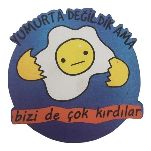 Yumurta Baskılı Bardak Altlığı