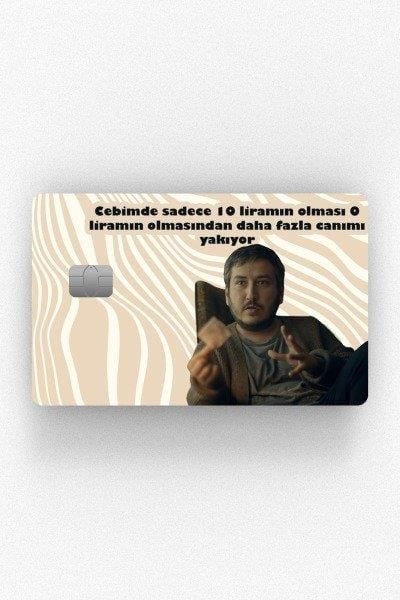 Gibi On Lira Kredi Kartı Kaplama Stickeri Papara, Tosla, Kredi Kartı Için Uyumlu