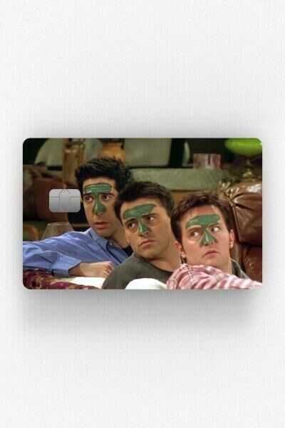 FRIENDS Joey Chandler Ross Kredi Kartı Kaplama Stickeri Papara, Tosla, Kredi Kartı Için Uyumlu
