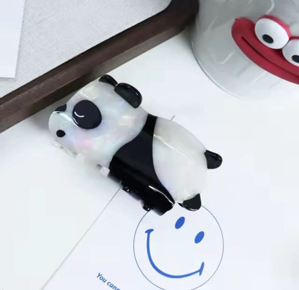 Panda Figürlü Kemik Mandal Toka