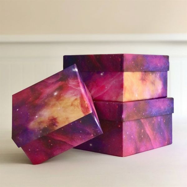 Purple Space Tasarımlı 3'lü Kutu