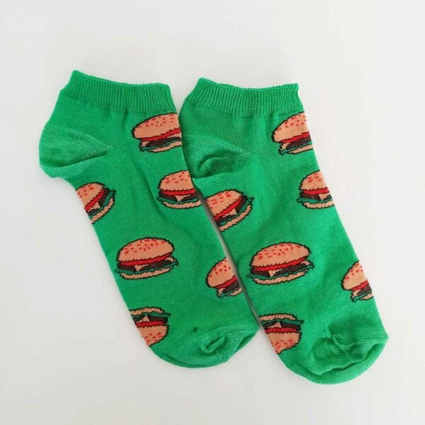 Hamburger Yeşil Kısa Çorap