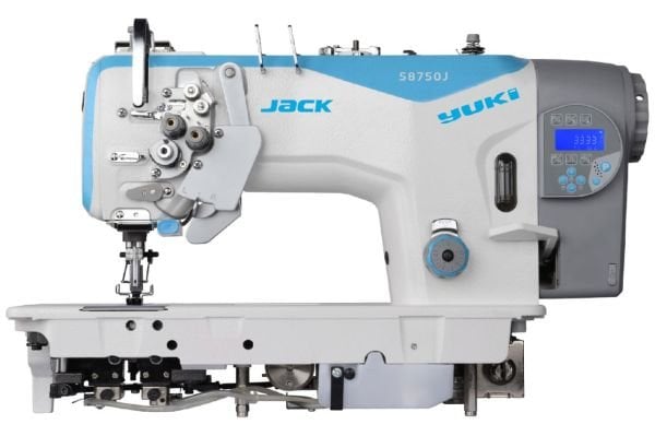 JK-58450J-403E  Çift İğne Küçük Çağanoz İplik Kesicili İptalli Dik Bıçak