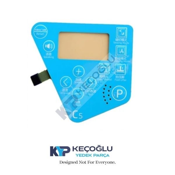 C5 Jack Overlok Panel Etiketi