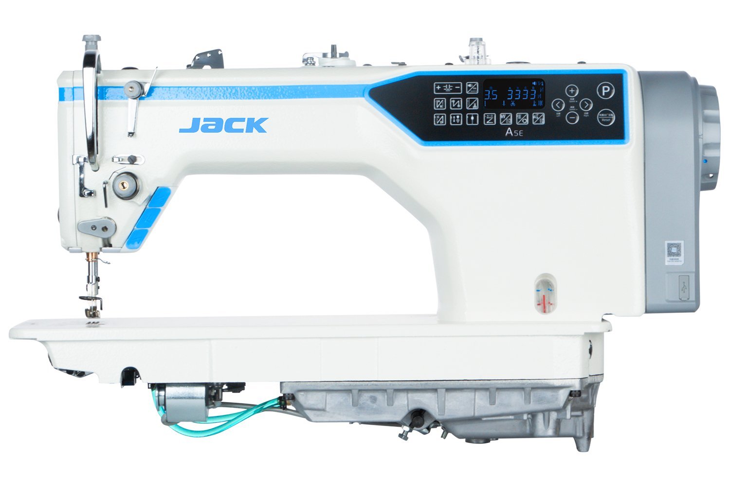 JK-A5E-Q Düz Makine Kısa İplik Kesicili