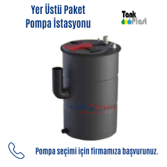 TANKPLAST YT1Q 0200 200 LT TEK POMPALI İÇİN YERÜSTÜ PAKET POMPA İSTASYONU