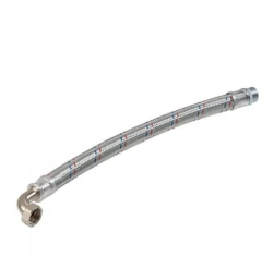 100 CM 1 1/4''  DİRSEKLİ FLEKS HORTUM GALVANİZ
