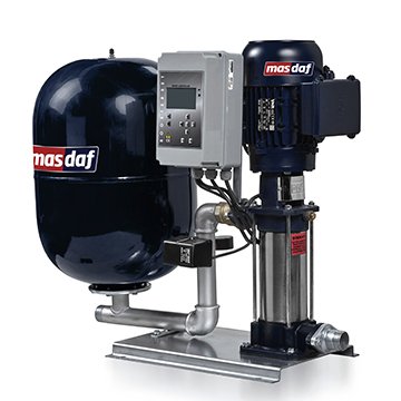 DSP Serisi Tek Pompalı Paket Hidrofor 3000-7 0,75 kW 50Lt (3-4) Kat (0-20) Daire (1¼''-1'')