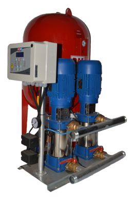 MultiDAF2 5000-10/İki Pompalı Hidrofor 2 x 11 kW (3''-2½'') (120 Mss- 2 x 15m3/h)
