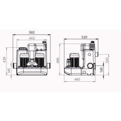 SANICOM 2 /12 LT 1 Bulaşık Mak.+ 1 Evye + 1 Lavabo +1 Duş Kabini Tahliye