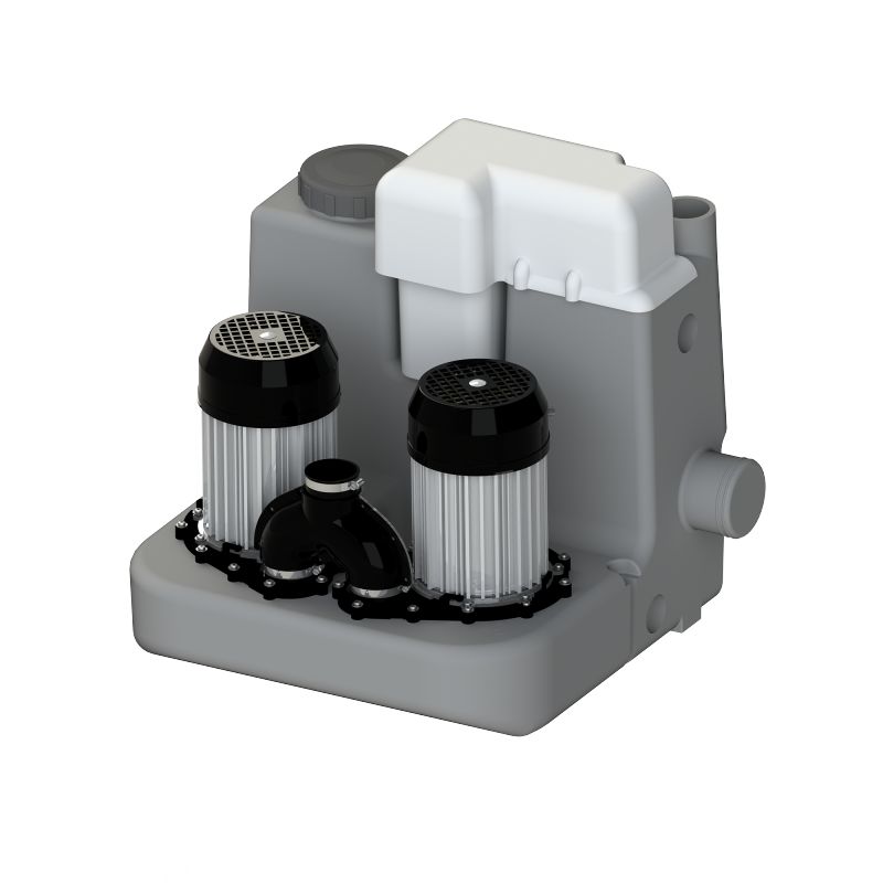SANICOM 2 /12 LT 1 Bulaşık Mak.+ 1 Evye + 1 Lavabo +1 Duş Kabini Tahliye