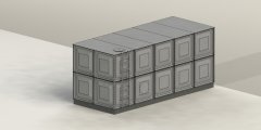 25 TON 304 PASLANMAZ SU DEPOSU (En=2160mm x Boy=5400mm x Yükseklik= 2160mm)