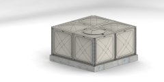 4 TON GRP SU DEPOSU  (En=2000mm x Boy=2000mm x Yükseklik=1000 mm)