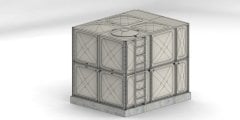 10 TON GRP SU DEPOSU (En=200mm x Boy=2500mm x Yükseklik= 2000mm)