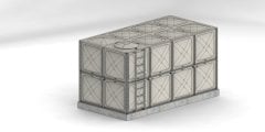 16 TON GRP SU DEPOSU (En=2000mm x Boy=4000mm x Yükseklik= 2000mm)