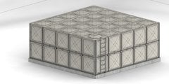 50 TON GRP SU DEPOSU (En=5000mm x Boy=5000mm x Yükseklik= 2000mm)