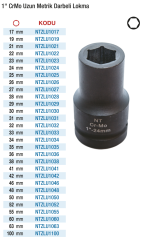 1'' CrMo Metrik Darbeli Uzun Lokma