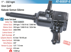 Yama 1'' 332 kg. Uzun Şaft Kabzalı Somun Sökme