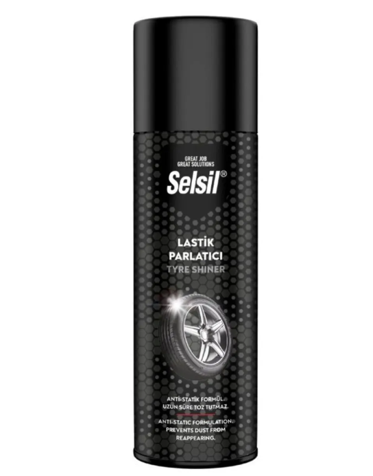 Selsil Lastik Parlatıcı Sprey 500 ml