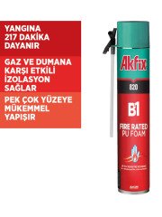 Akfix 820 Yangına Dayanıklı B1 PU Köpük 750ml