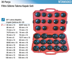 30 Parça Kapak Tip Filtre Sökme Seti