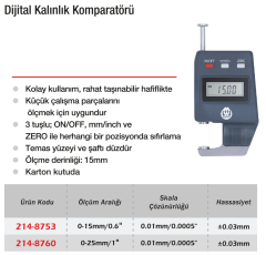 Werka Dijital Kalınlık Kompratörü