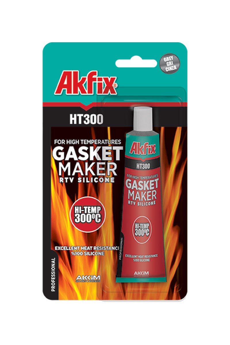 Akfix HT300 Isı Silikonu Kırmızı 50 ml