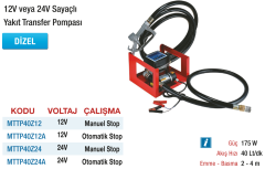 24V Sayaçlı Yakıt Transfer Pompası