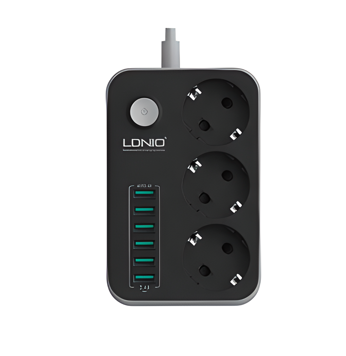 Ldnio Anahtarlı Akım Korumalı Priz  6 USB'li 3'lü 1.6M SE3631