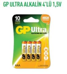 GP24AU-2U4  ULTRA ALKALİN 4'LÜ 1,5V İNCE PİL