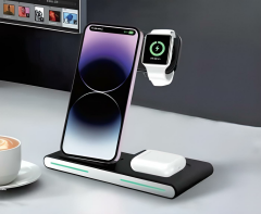Te-Dos 3in1 Fast Wireless Charger Stand TD-W726