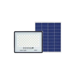 Solar Güneş Enerjili 100 Watt Kumandalı Led Aydınlatma Projektör